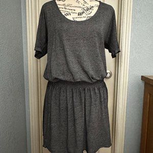 Athleta Captivate Lightweight Grey Sun Tee Shirt Dress